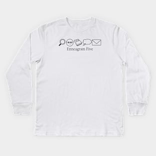 Enneagram 5 T-Shirt | Enneagram Type 5 | Investigator | Cerebral | Enneagram Gifts | Unisex - Men & Women's Tee Kids Long Sleeve T-Shirt